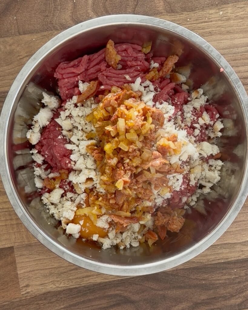 make the meatball mix